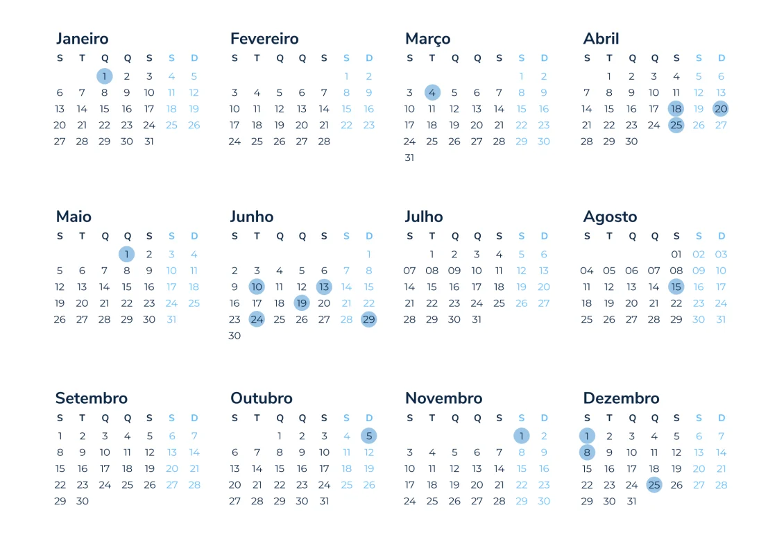 Como gozar 49 dias de férias em 2025 com apenas 22 dias úteis?
