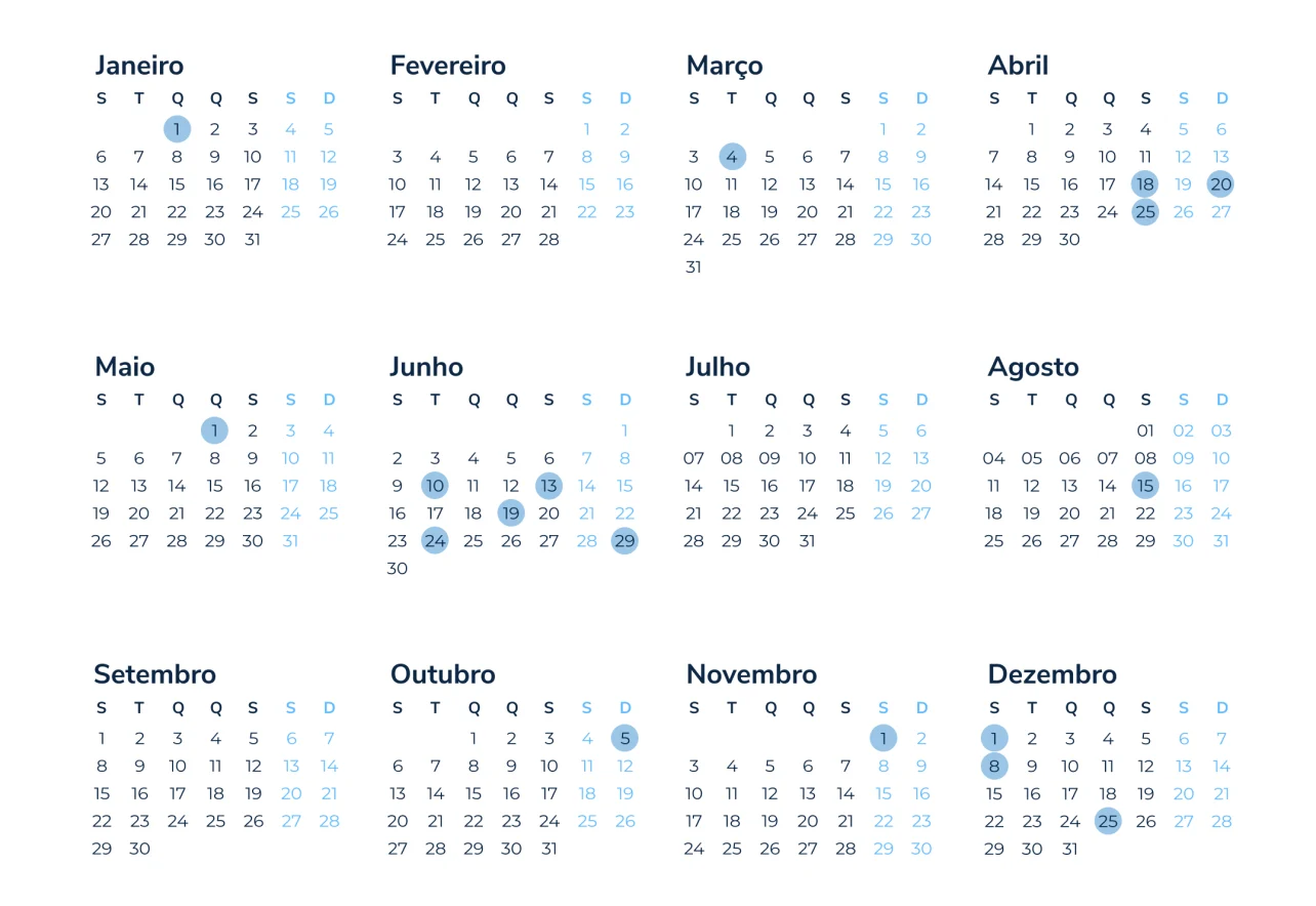 Como gozar 49 dias de férias em 2025 com apenas 22 dias úteis?