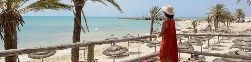 Praia em Djerba, Tunísia